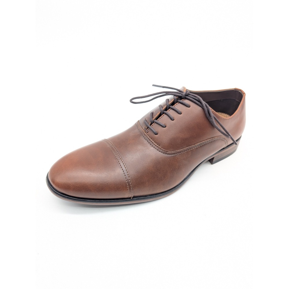 Parker Sky Mens Size 9M Brown Cap Toe Oxford Dress Shoes Style KOPMAN